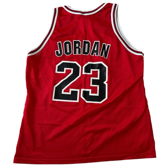 Vintage Champion Chicago Bulls Michael Jordan #23 Basketball Jersey Size 48 (L) - Picture 2 of 7